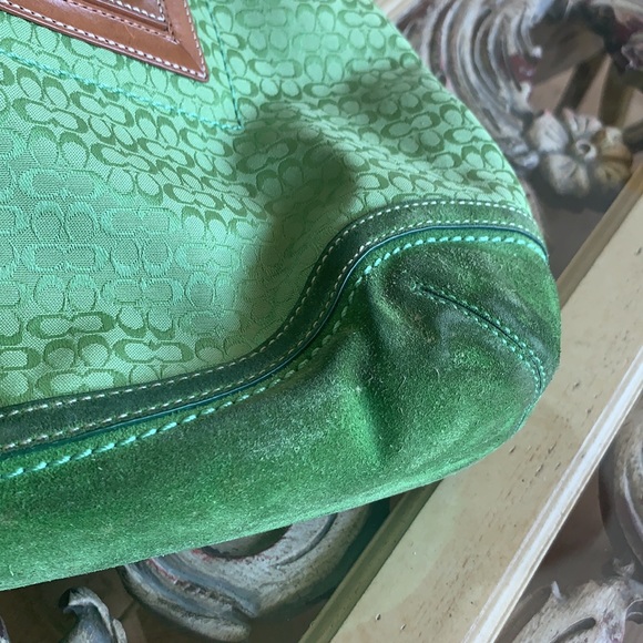 Green Coach Handbag - Picture 8 of 14
